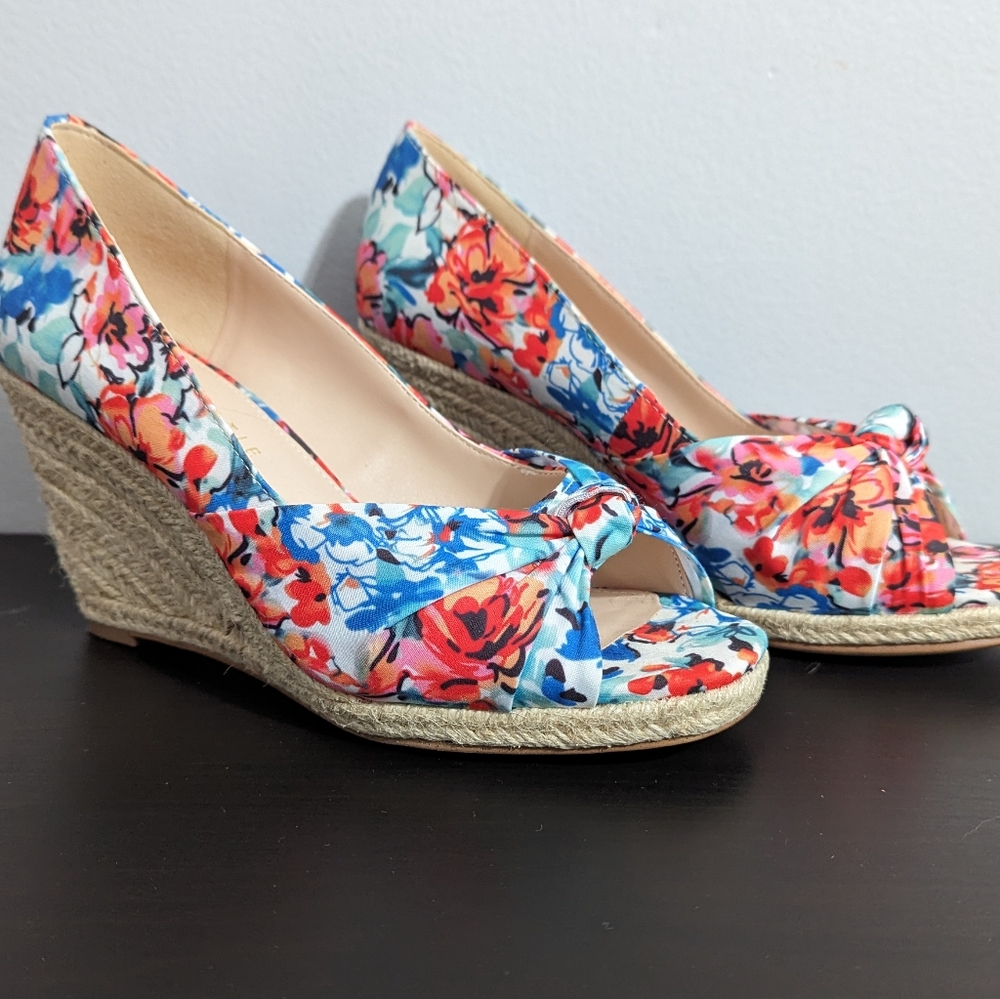 Kelly & Katie Floral Wedges